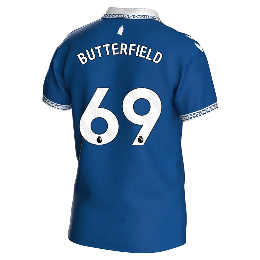 ילדים לוק באטרפילד #69 כחול מלכותי ג'רזי ביתית 2023/24 חולצה קצרה