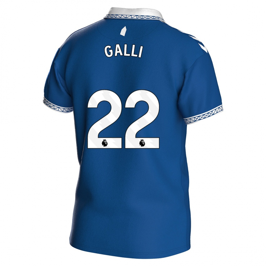 ילדים אורורה גאלי #22 כחול מלכותי ג'רזי ביתית 2023/24 חולצה קצרה