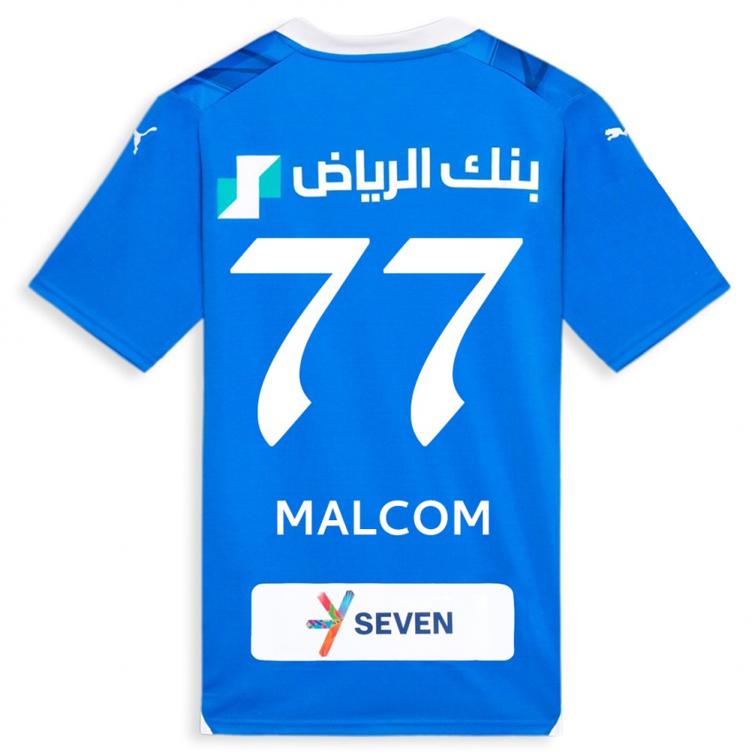ילדים מלקום #77 כְּחוֹל ג'רזי ביתית 2023/24 חולצה קצרה