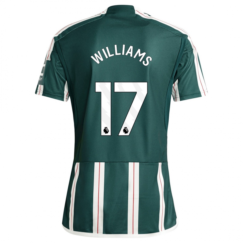 ילדים רייצ'ל דלואק וויליאמס #17 ירוק כהה הרחק ג'רזי 2023/24 חולצה קצרה