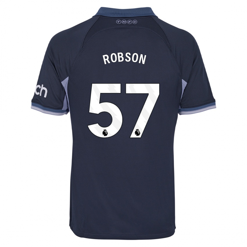 ילדים מקס רובסון #57 כחול כהה הרחק ג'רזי 2023/24 חולצה קצרה