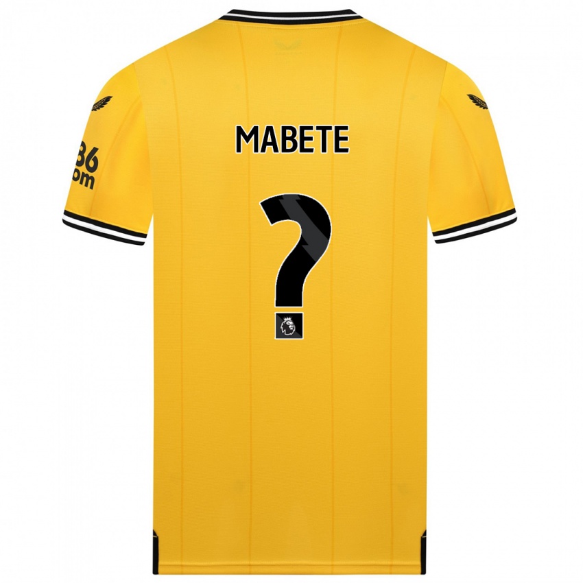 גברים Filozofe Mabete #0 צהוב ג'רזי ביתית 2023/24 חולצה קצרה