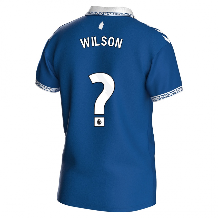 גברים צ'רלי ווילסון #0 כחול מלכותי ג'רזי ביתית 2023/24 חולצה קצרה
