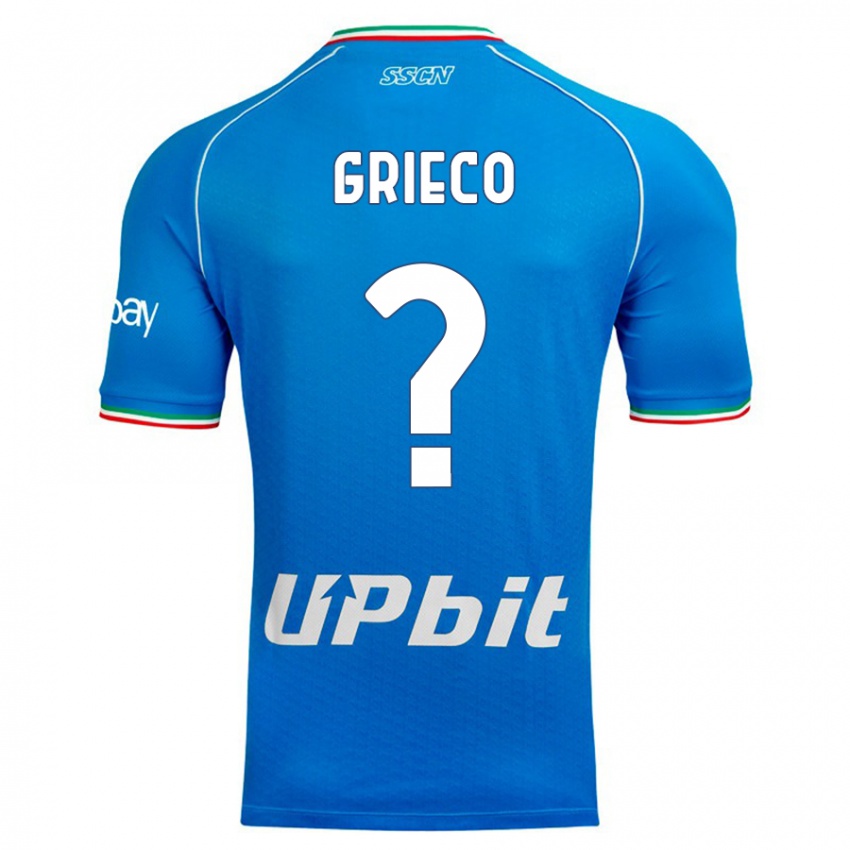 גברים Alessandro Grieco #0 שמים כחולים ג'רזי ביתית 2023/24 חולצה קצרה