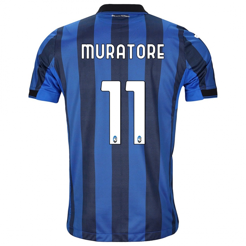 גברים סימון מוראטורה #11 שחור כחול ג'רזי ביתית 2023/24 חולצה קצרה