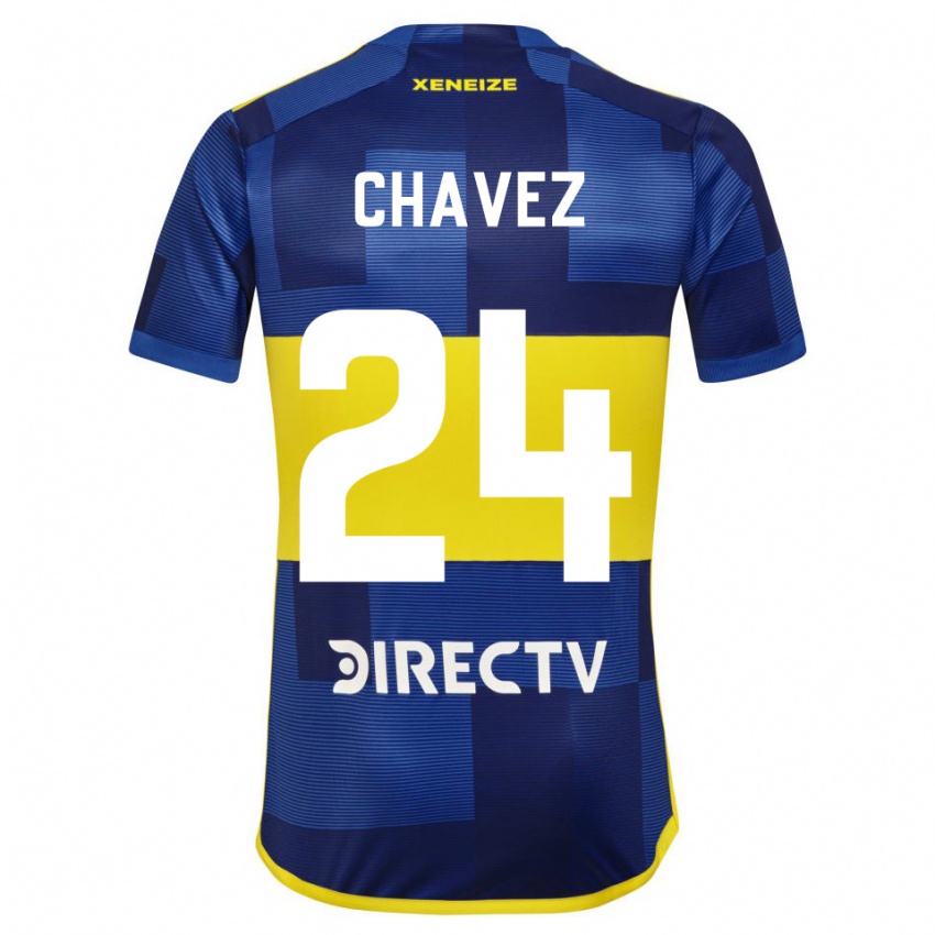 גברים גבריאלה צ'אבס #24 כחול כהה צהוב ג'רזי ביתית 2023/24 חולצה קצרה