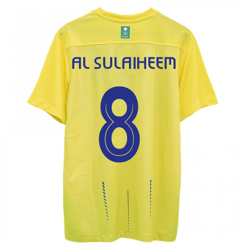גברים עבדולמג'יד אלסולאיהם #8 צהוב ג'רזי ביתית 2023/24 חולצה קצרה