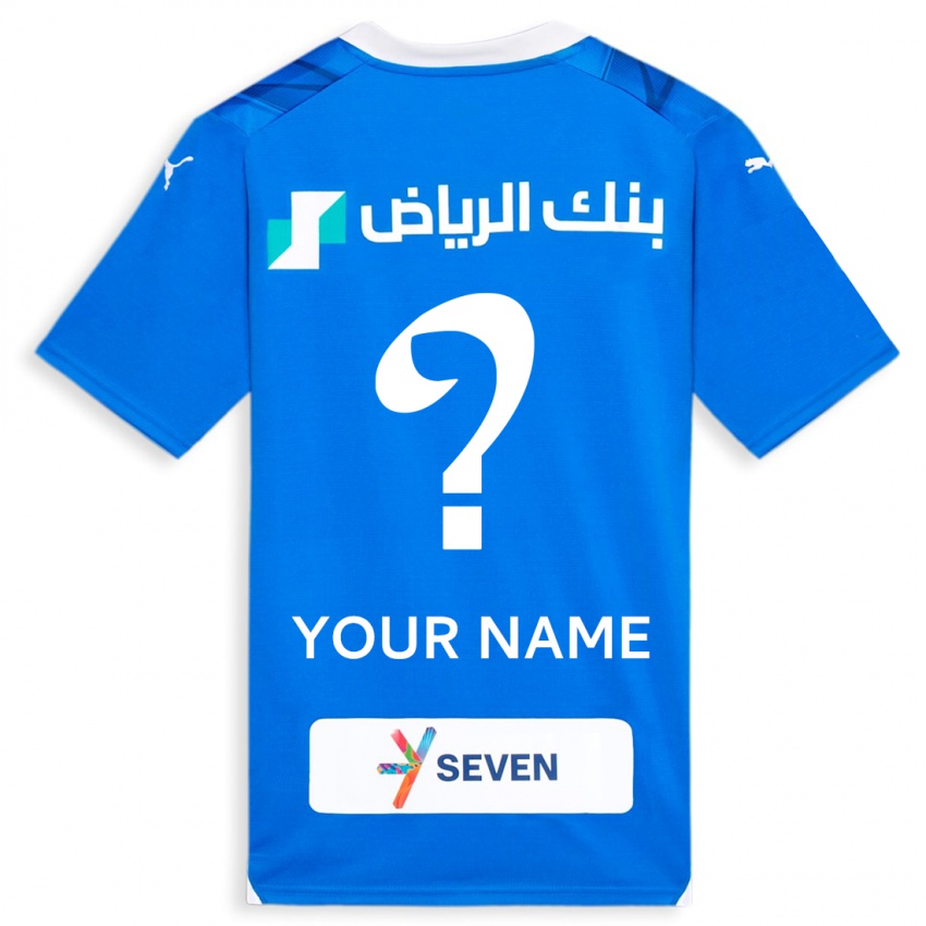 גברים השם שלך #0 כְּחוֹל ג'רזי ביתית 2023/24 חולצה קצרה