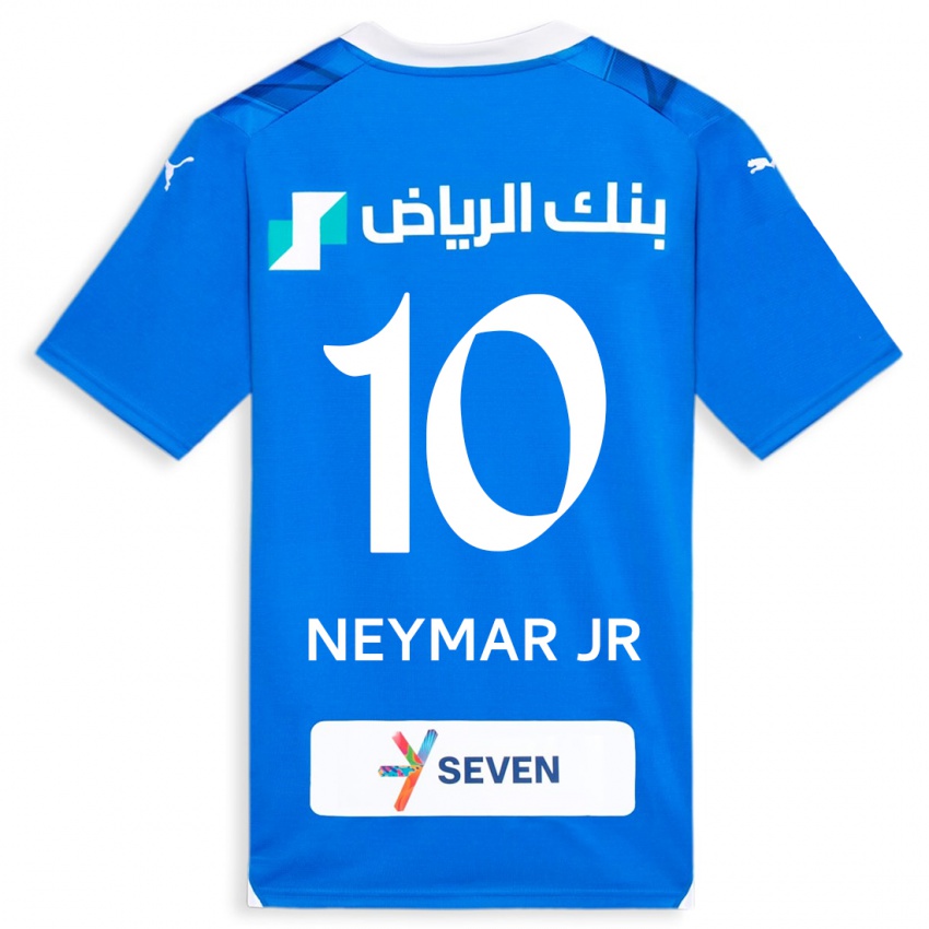 גברים ניימאר #10 כְּחוֹל ג'רזי ביתית 2023/24 חולצה קצרה