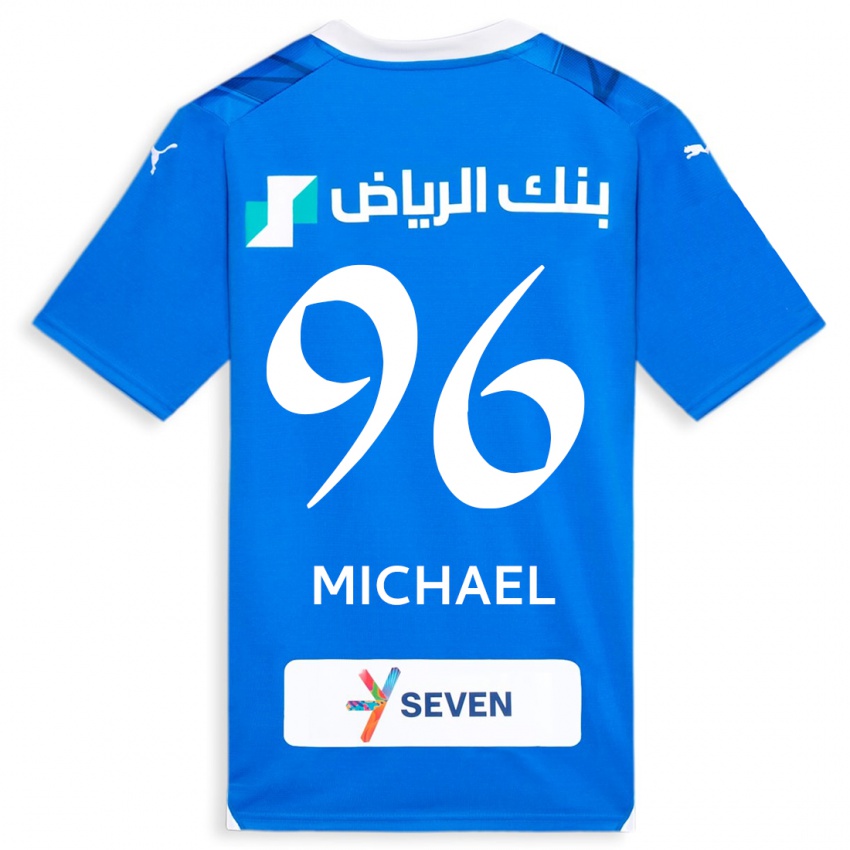 גברים מיכאל ריצ׳רד דלגאדו דה אוליביירה #96 כְּחוֹל ג'רזי ביתית 2023/24 חולצה קצרה
