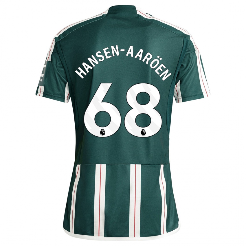 גברים איסק הנסן-אהרן #68 ירוק כהה הרחק ג'רזי 2023/24 חולצה קצרה
