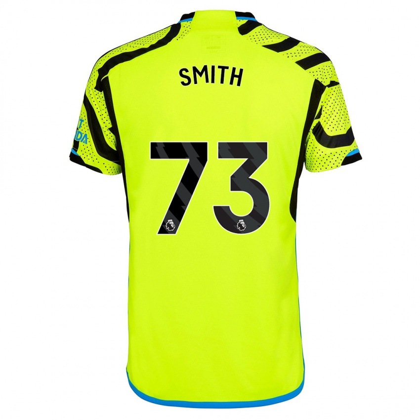 גברים טום סמית' #73 צהוב הרחק ג'רזי 2023/24 חולצה קצרה
