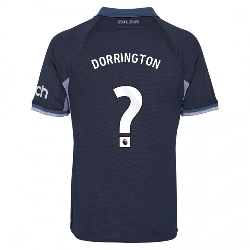 גברים Alfie Dorrington #0 כחול כהה הרחק ג'רזי 2023/24 חולצה קצרה