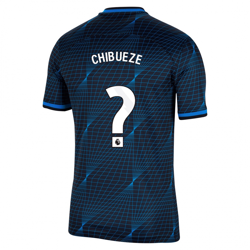 גברים Chinonso Chibueze #0 כחול כהה הרחק ג'רזי 2023/24 חולצה קצרה