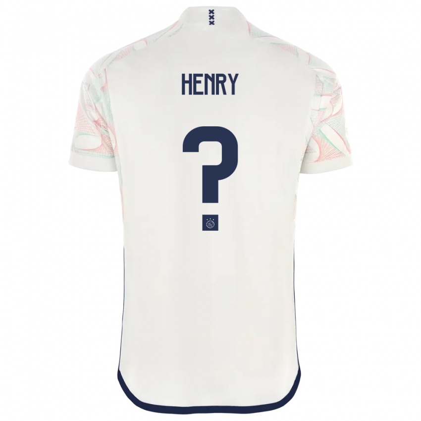 גברים Alvaro Henry #0 לבן הרחק ג'רזי 2023/24 חולצה קצרה