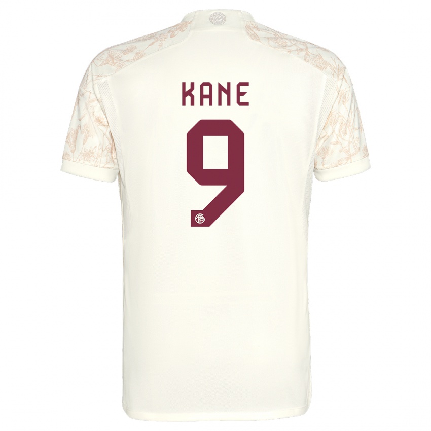 גברים הארי קיין #9 צבע קרם ג'רזי קיט שלישי 2023/24 חולצה קצרה