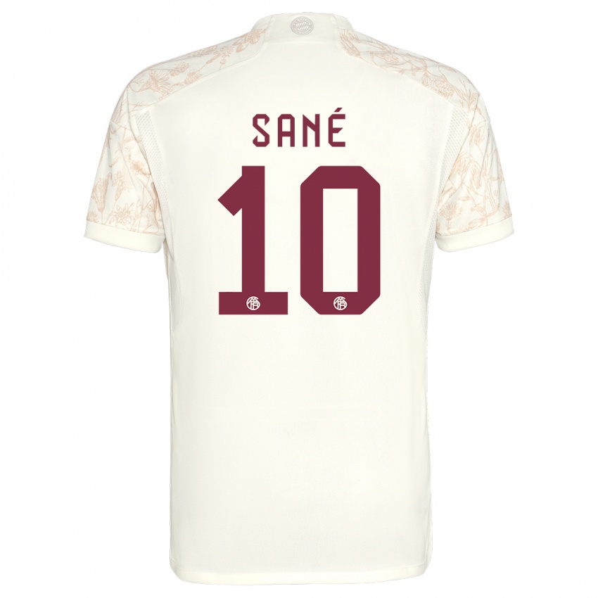גברים לירוי סאנה #10 צבע קרם ג'רזי קיט שלישי 2023/24 חולצה קצרה