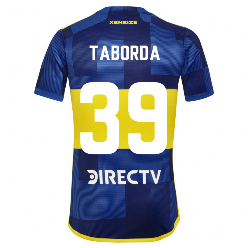 נשים Vicente Taborda #39 כחול כהה צהוב ג'רזי ביתית 2023/24 חולצה קצרה