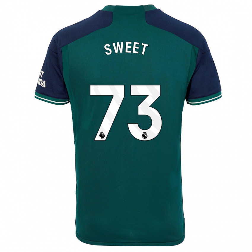 נשים ג'יימס סוויט #73 ירוק ג'רזי קיט שלישי 2023/24 חולצה קצרה