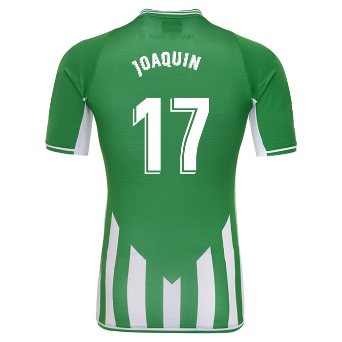 גברים חואקין סאנצ'ס #17 לבן ירוק ג'רזי ביתית 2021/22 חולצה קצרה