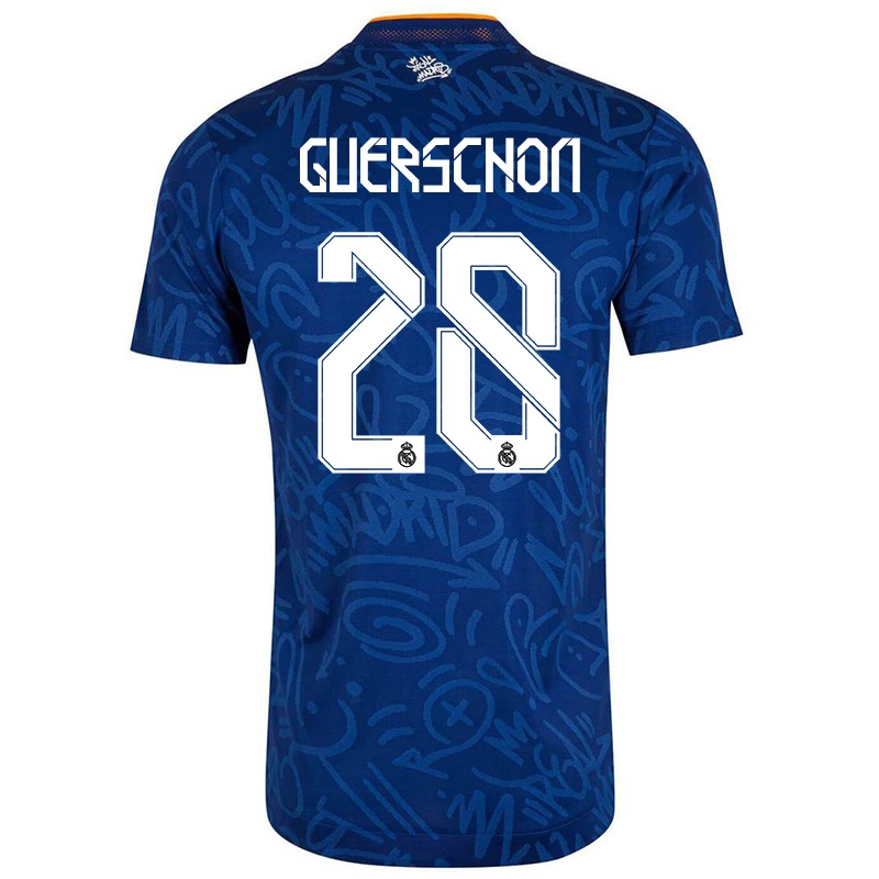 גברים גרשון יבוסלה #28 כחול כהה הרחק ג'רזי 2021/22 חולצה קצרה גברים גרשון יבוסלה #28 כחול כהה הרחק ג'רזי 2021/22 חולצה קצרה