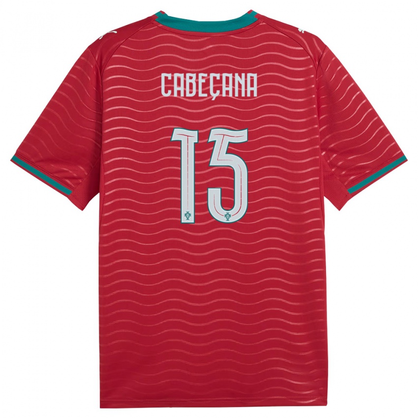 ילדים פורטוגל Francisco Cabeçana #15 אדום ירוק לבן ג'רזי ביתית 26-28 חולצה קצרה