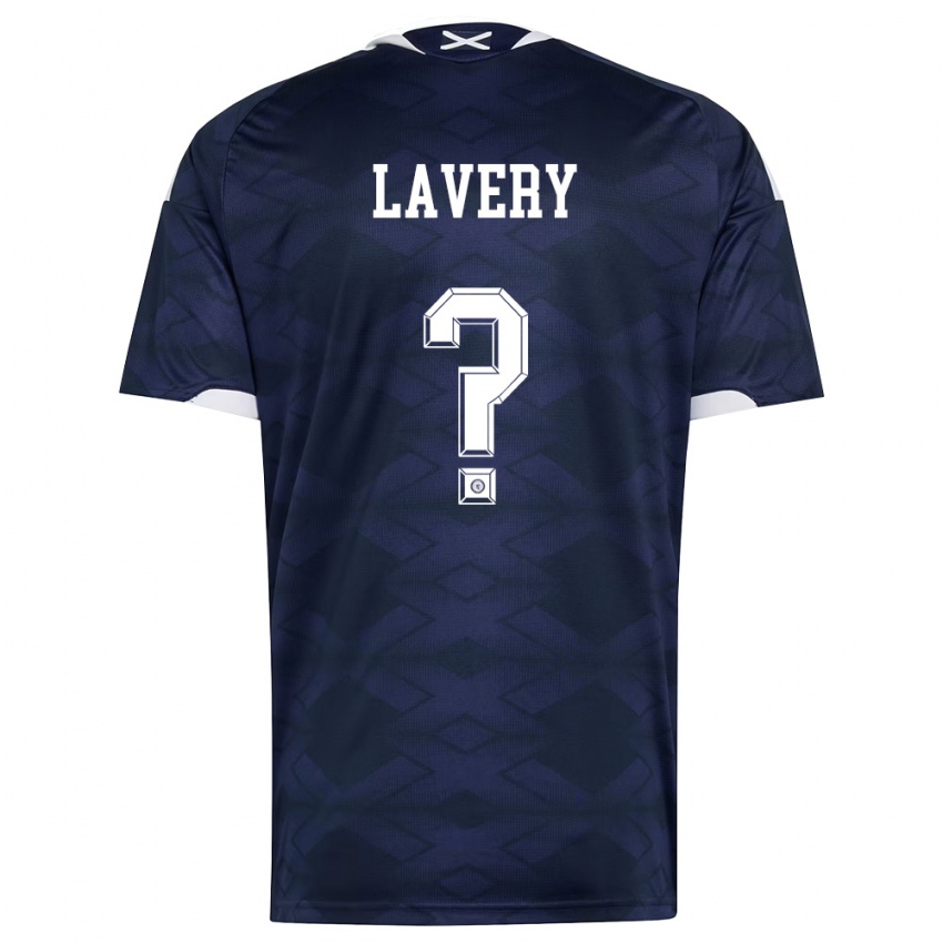 ילדים סקוטלנד Jack Lavery #0 כהה לבן ג'רזי ביתית 26-28 חולצה קצרה