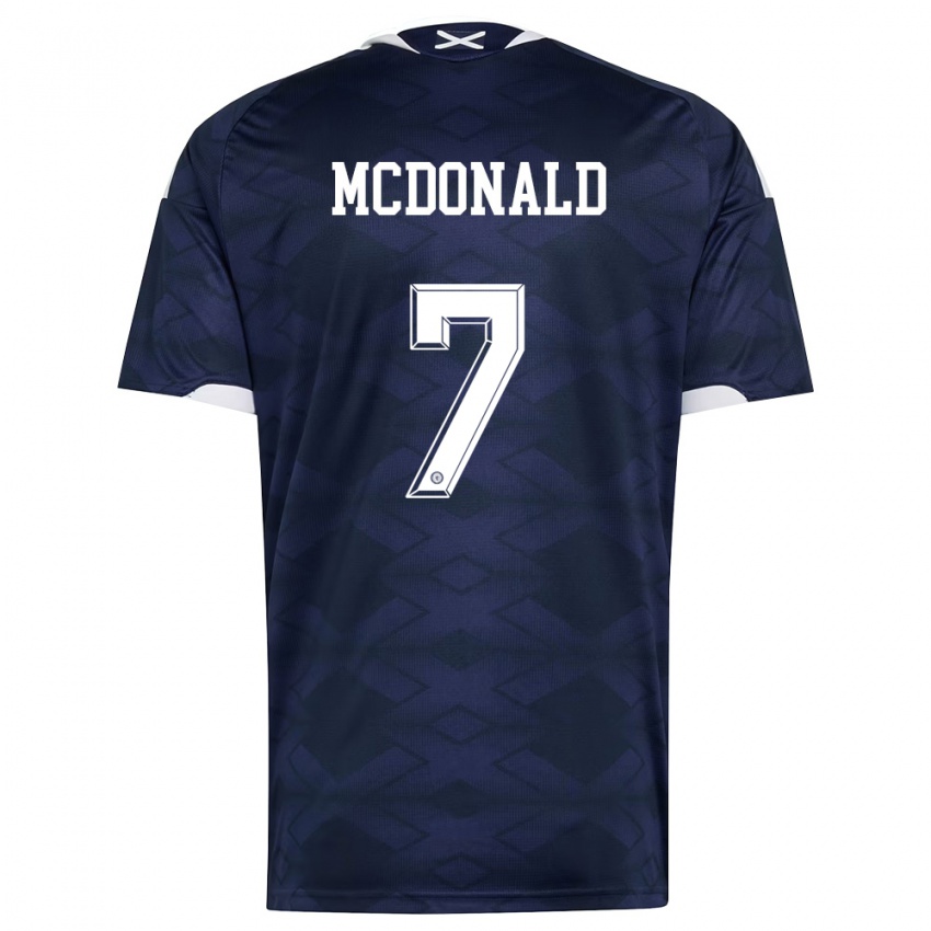 ילדים סקוטלנד Josh Mcdonald #7 כהה לבן ג'רזי ביתית 26-28 חולצה קצרה
