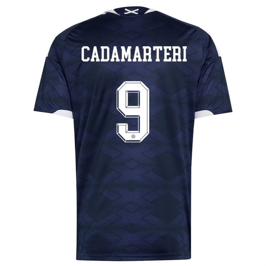 ילדים סקוטלנד Caelan Cadamarteri #9 כהה לבן ג'רזי ביתית 26-28 חולצה קצרה