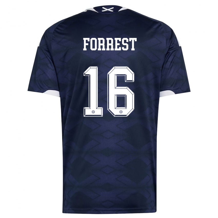 ילדים סקוטלנד Jamie Forrest #16 כהה לבן ג'רזי ביתית 26-28 חולצה קצרה