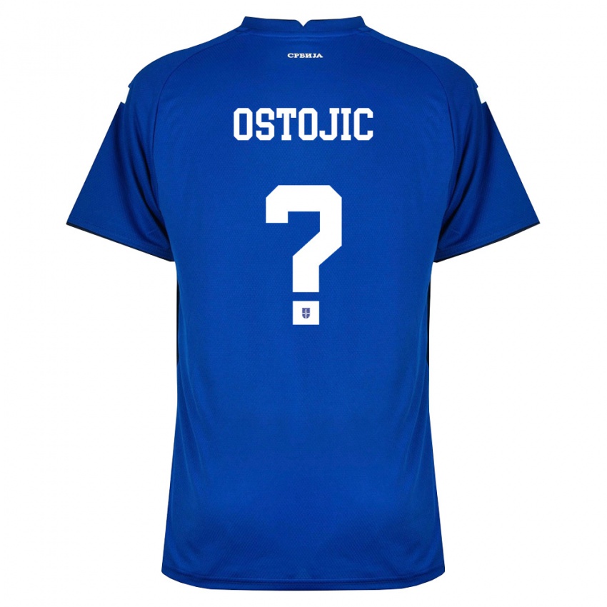 ילדים סרביה Jovan Ostojic #0 כהה אדום ג'רזי ביתית 26-28 חולצה קצרה