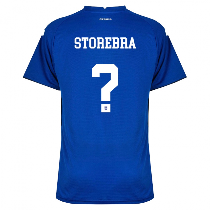 ילדים סרביה Sasa Storebra #0 כהה אדום ג'רזי ביתית 26-28 חולצה קצרה