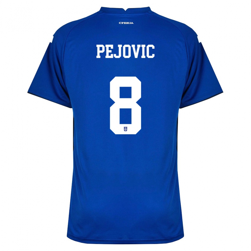 ילדים סרביה ולקו איליץ' #8 כהה אדום ג'רזי ביתית 26-28 חולצה קצרה