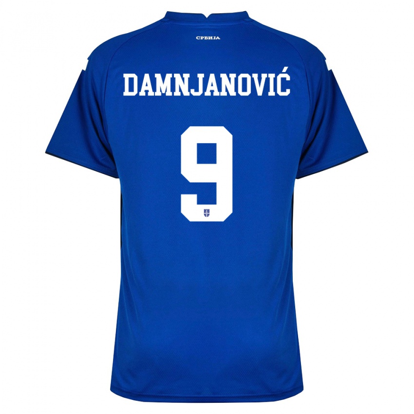 ילדים סרביה יובאנה דמניאנוביץ' #9 כהה אדום ג'רזי ביתית 26-28 חולצה קצרה