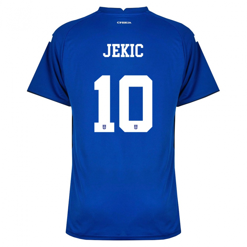 ילדים סרביה Nikola Jekic #10 כהה אדום ג'רזי ביתית 26-28 חולצה קצרה