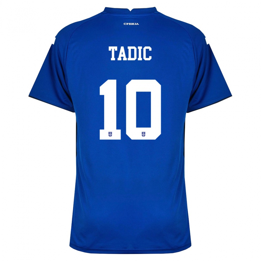 ילדים סרביה דושאן טאדיץ' #10 כהה אדום ג'רזי ביתית 26-28 חולצה קצרה