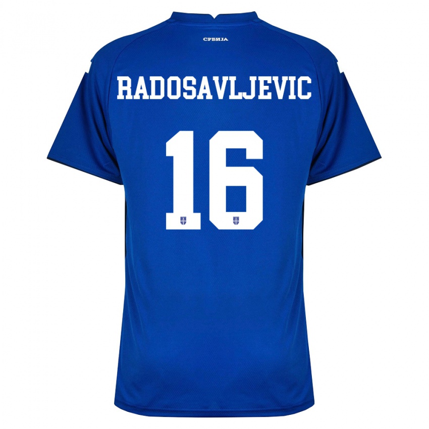 ילדים סרביה לזר רדוסאבלייביץ׳ #16 כהה אדום ג'רזי ביתית 26-28 חולצה קצרה