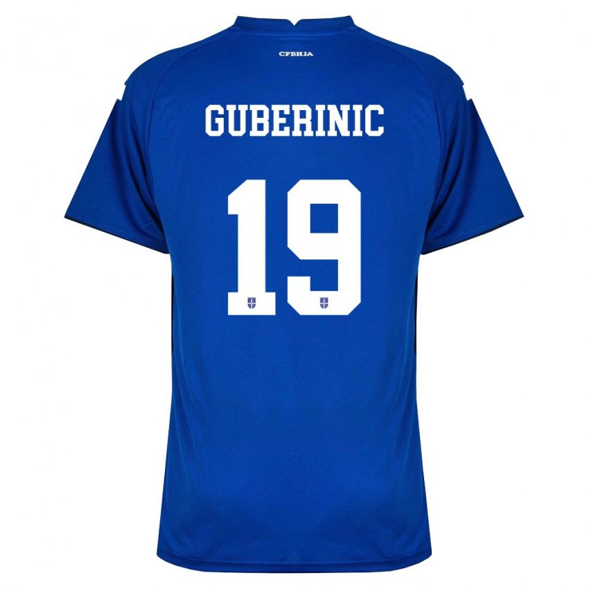 ילדים סרביה Vasilije Guberinic #19 כהה אדום ג'רזי ביתית 26-28 חולצה קצרה