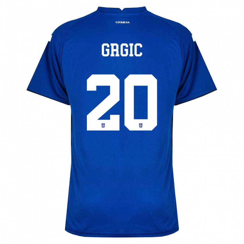 ילדים סרביה דריו גרגיץ׳ #20 כהה אדום ג'רזי ביתית 26-28 חולצה קצרה