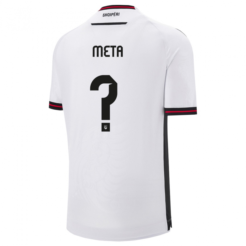 ילדים אלבניה Ermal Meta #0 לבן שחור הרחק ג'רזי 26-28 חולצה קצרה