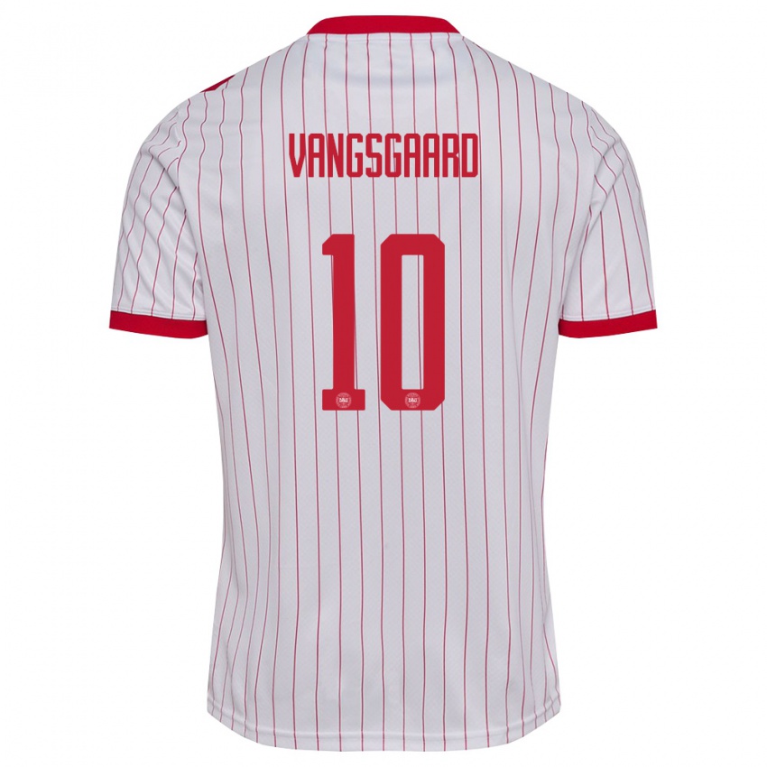 ילדים דנמרק אמאלי ואנגסגארד #10 לבן אדום הרחק ג'רזי 26-28 חולצה קצרה