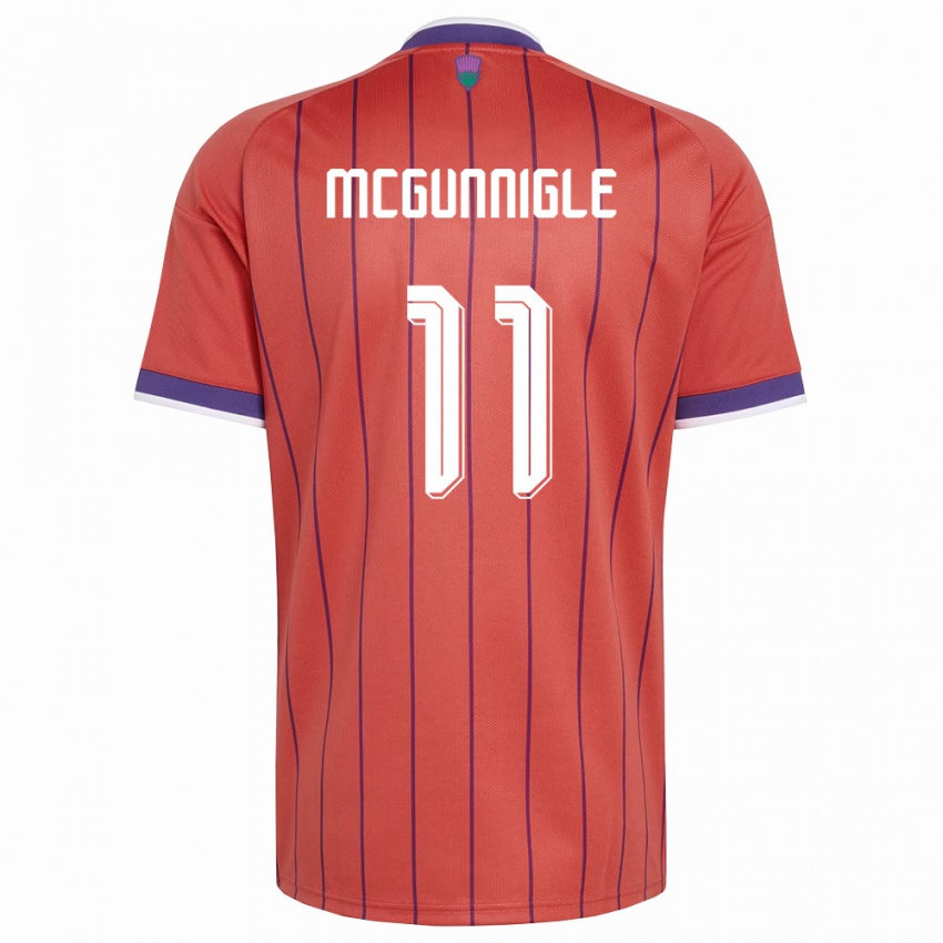 ילדים סקוטלנד Cai Mcgunnigle #11 כתום סגול הרחק ג'רזי 26-28 חולצה קצרה