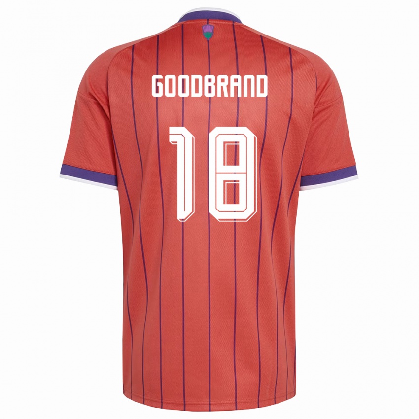 ילדים סקוטלנד Oliver Goodbrand #18 כתום סגול הרחק ג'רזי 26-28 חולצה קצרה
