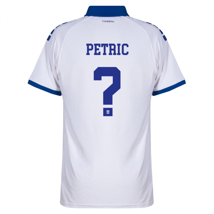 ילדים סרביה לוקה פטריץ׳ #0 כהה לבן אדום הרחק ג'רזי 26-28 חולצה קצרה