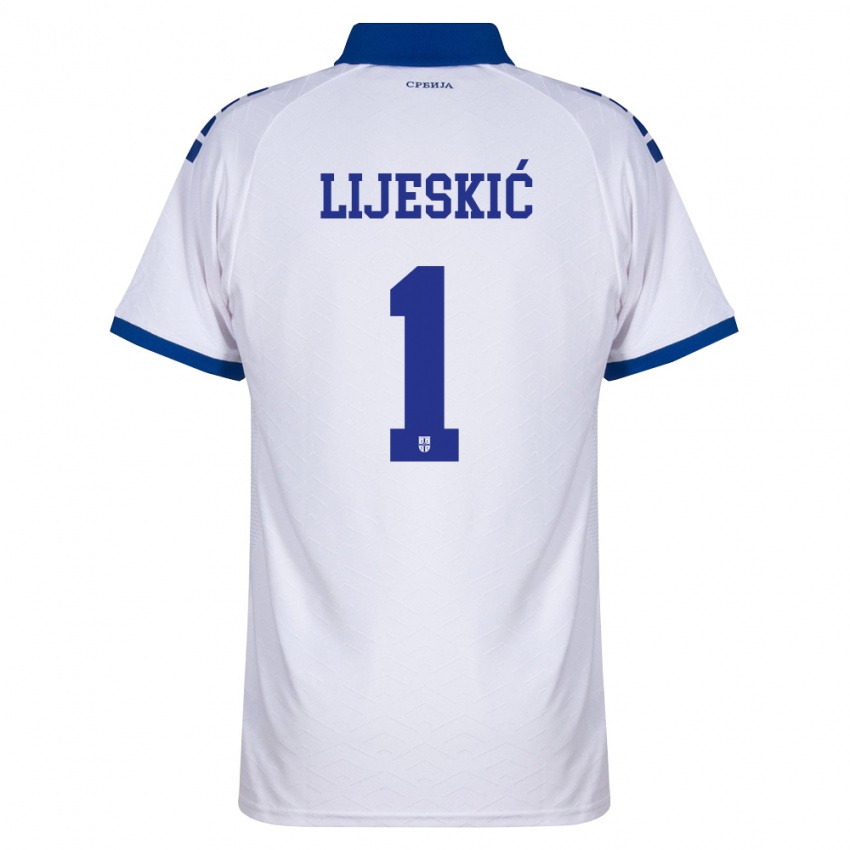 ילדים סרביה לוקה ליסקיץ' #1 כהה לבן אדום הרחק ג'רזי 26-28 חולצה קצרה