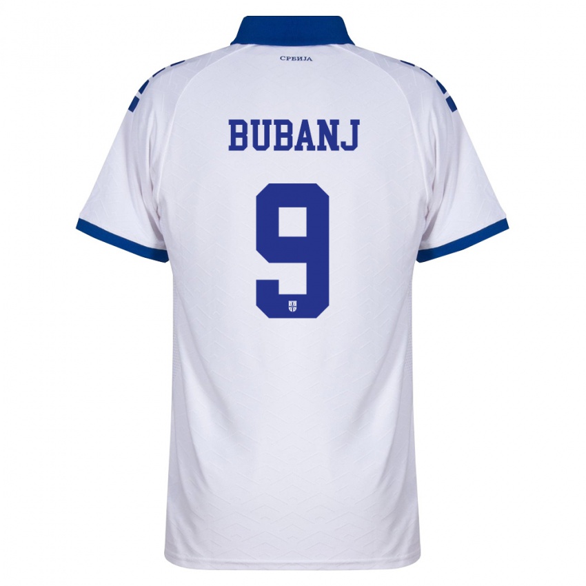 ילדים סרביה מאטג׳ה בובאני #9 כהה לבן אדום הרחק ג'רזי 26-28 חולצה קצרה