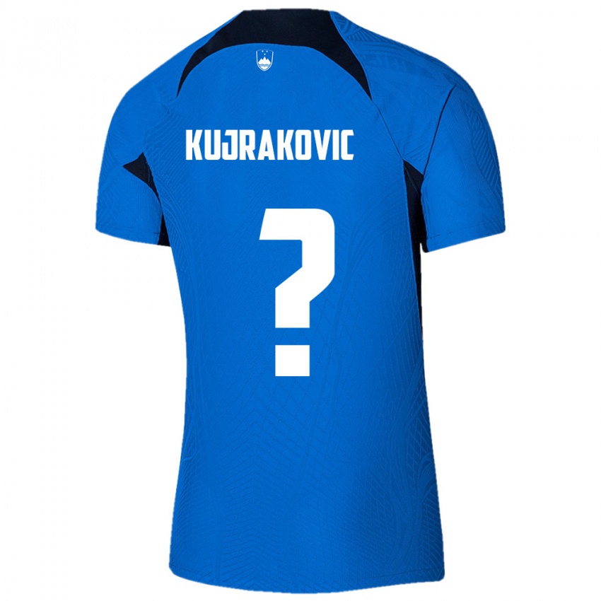 ילדים סלובניה Minel Kujrakovic #0 כחול לבן הרחק ג'רזי 26-28 חולצה קצרה