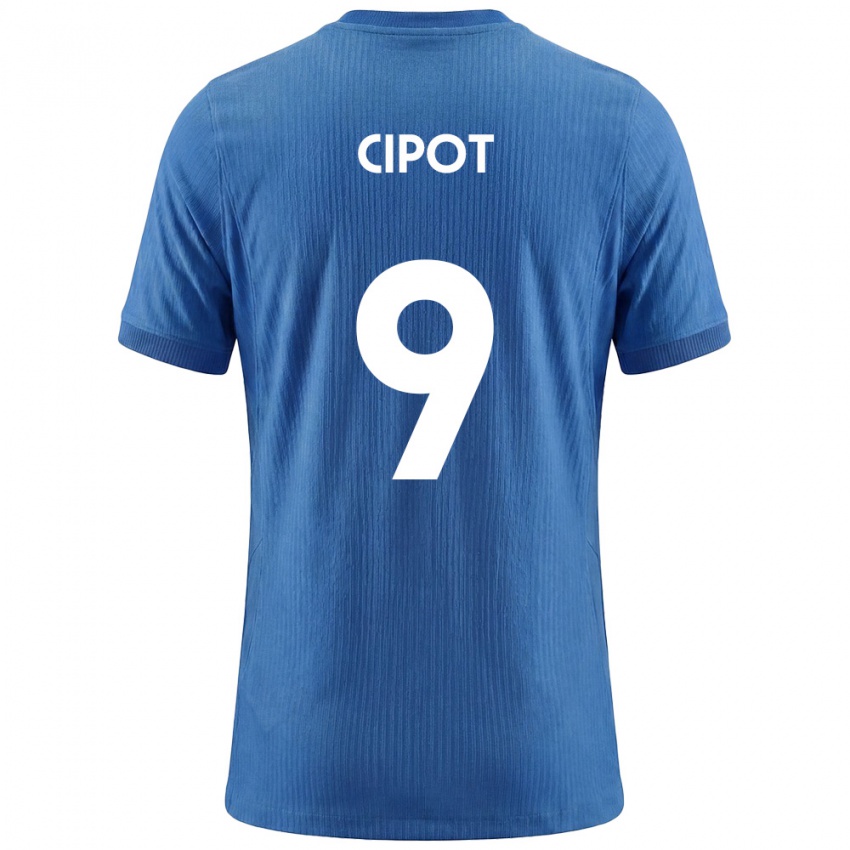 ילדים סלובניה Tio Cipot #9 כחול לבן הרחק ג'רזי 26-28 חולצה קצרה