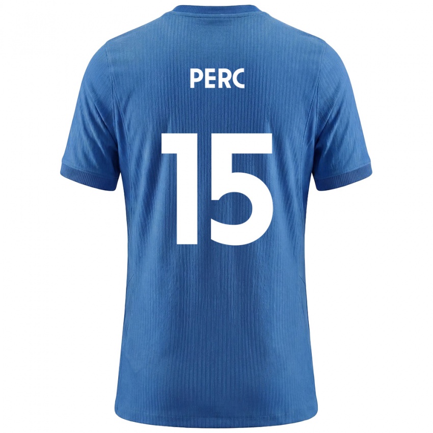 ילדים סלובניה Nick Perc #15 כחול לבן הרחק ג'רזי 26-28 חולצה קצרה