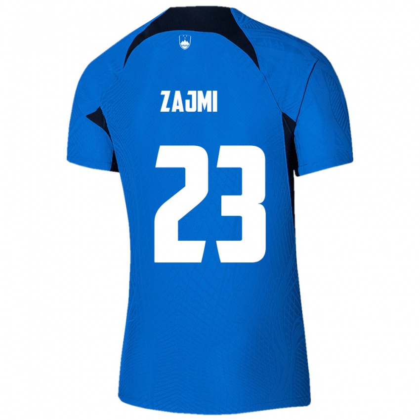 ילדים סלובניה לואנה זיימי #23 כחול לבן הרחק ג'רזי 26-28 חולצה קצרה